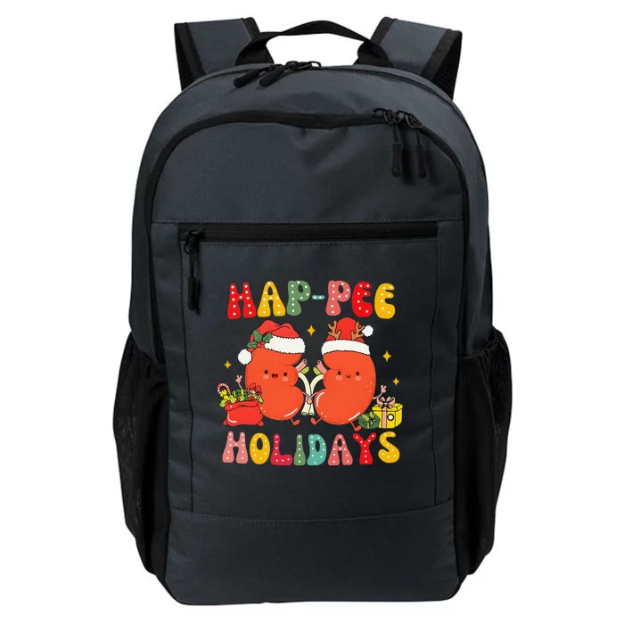 Kidney Christmas Happee Holidays Xmas Nurse Daily Commute Backpack