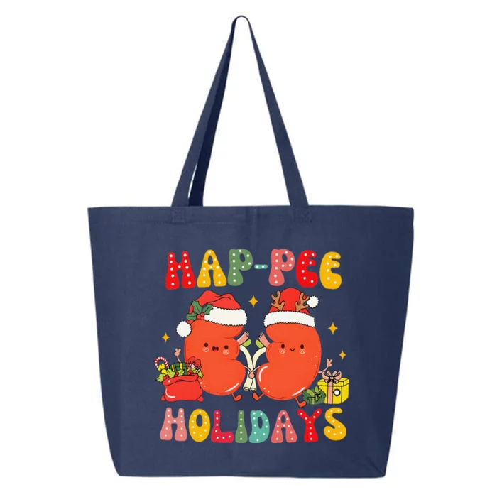 Kidney Christmas Happee Holidays Xmas Nurse 25L Jumbo Tote