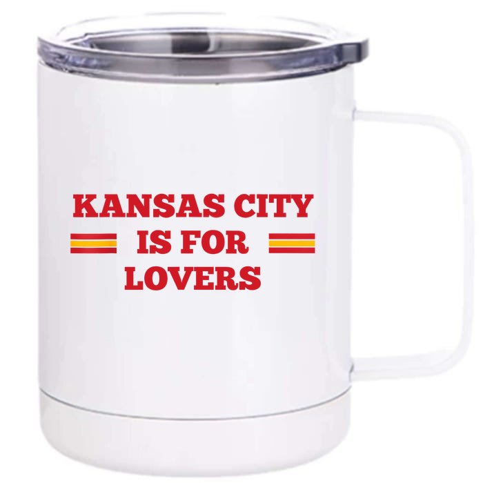 Kansas City Is For Lovers Football Fan Travis Taylor 87 Front & Back 12oz Stainless Steel Tumbler Cup