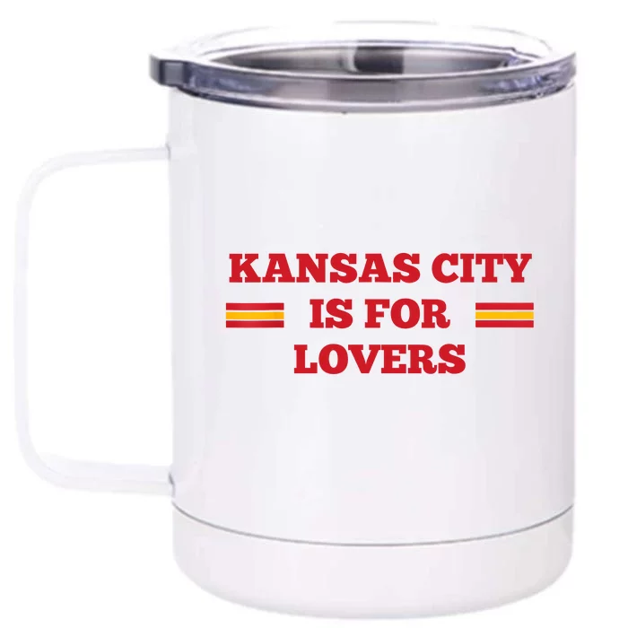 Kansas City Is For Lovers Football Fan Travis Taylor 87 Front & Back 12oz Stainless Steel Tumbler Cup