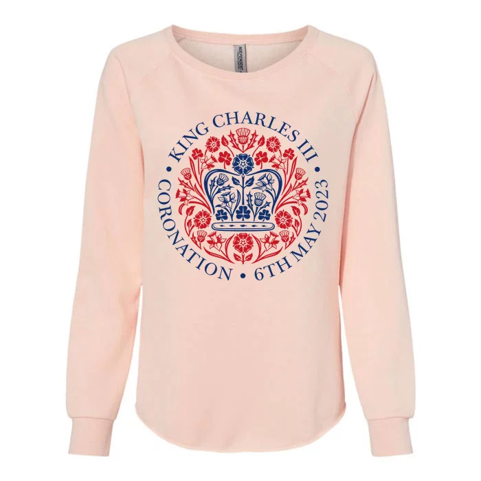 King Charles III Coronation 2023 Womens California Wash Sweatshirt