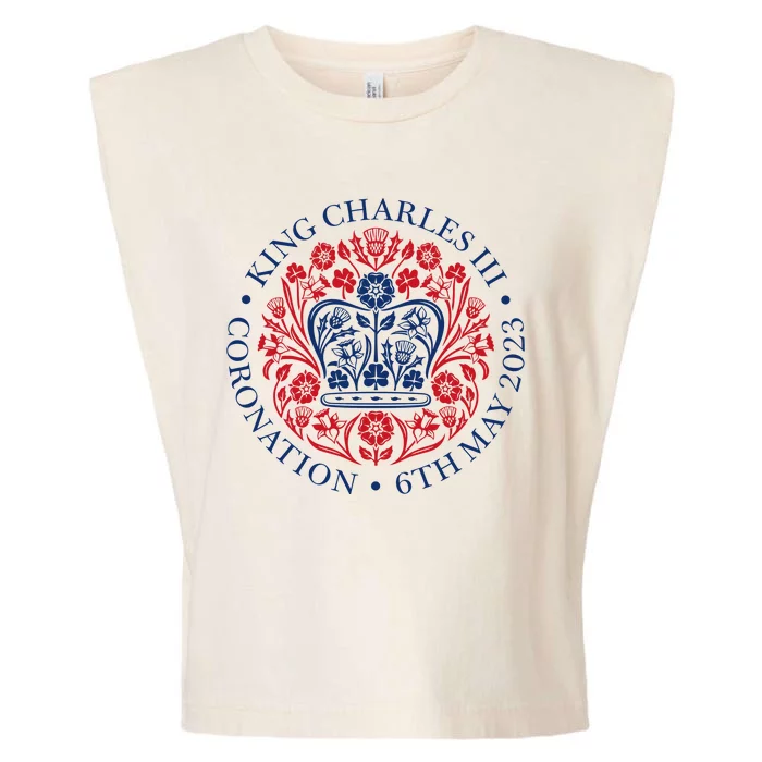 King Charles III Coronation 2023 Garment-Dyed Women's Muscle Tee