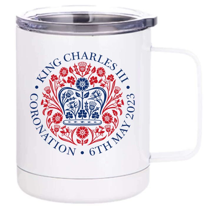 King Charles III Coronation 2023 Front & Back 12oz Stainless Steel Tumbler Cup