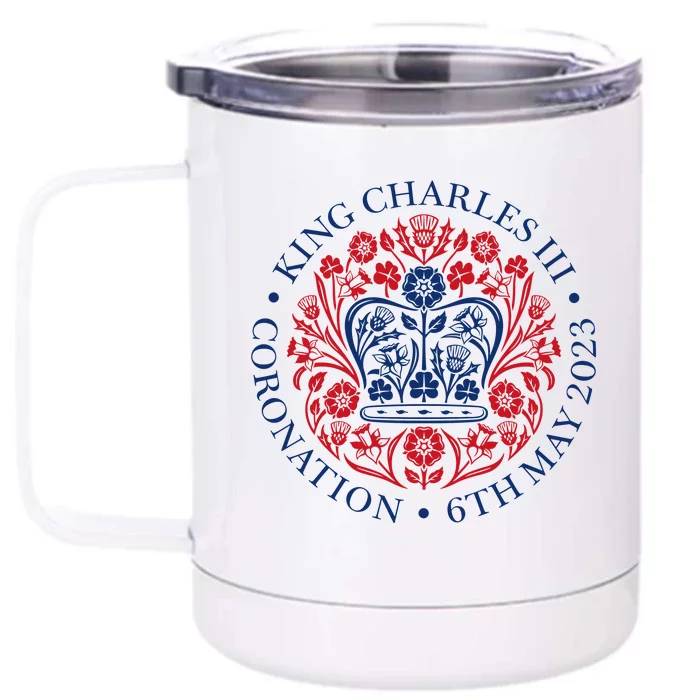 King Charles III Coronation 2023 Front & Back 12oz Stainless Steel Tumbler Cup