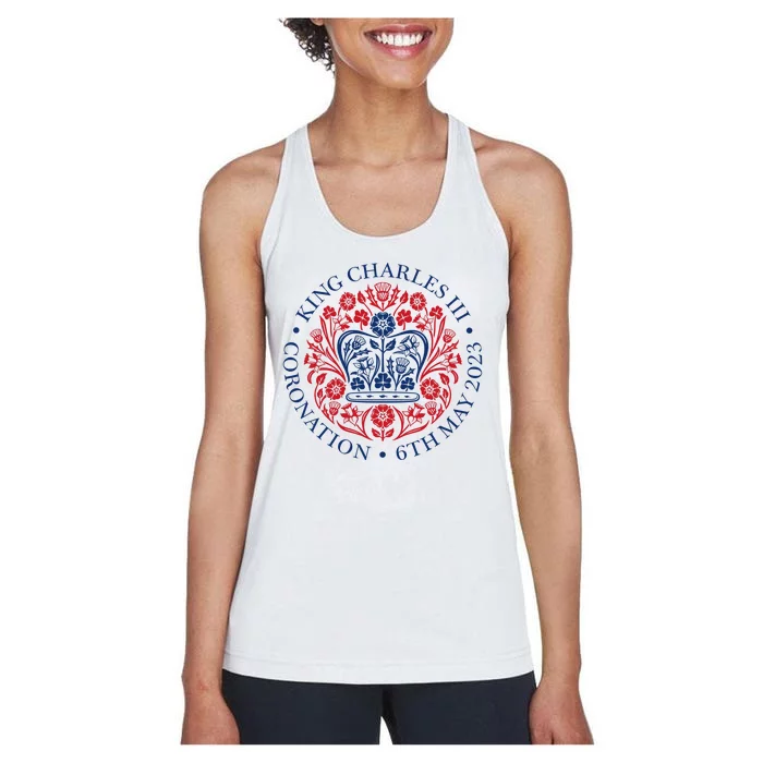 King Charles III Coronation 2023 Women's Racerback Tank