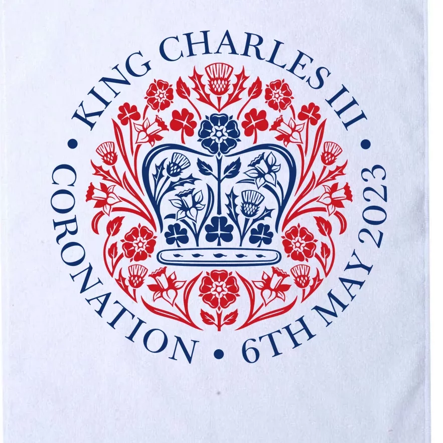 King Charles III Coronation 2023 Platinum Collection Golf Towel