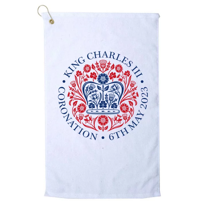 King Charles III Coronation 2023 Platinum Collection Golf Towel