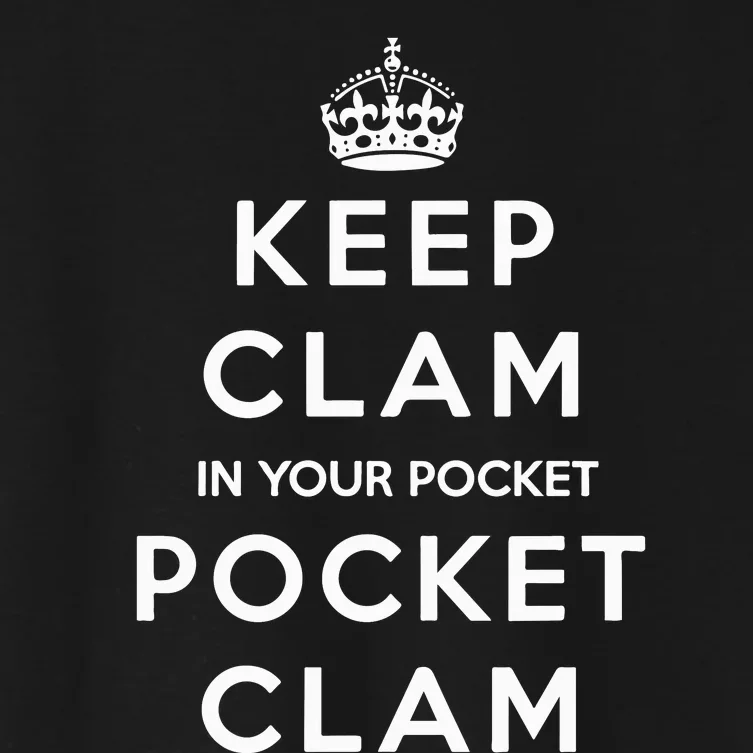 Keep Clam In Your Pocket Pocket Clam Women's Crop Top Tee