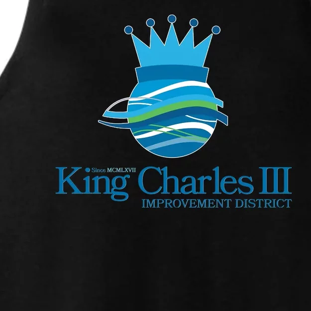 King Charles III Improvement District Ladies Tri-Blend Wicking Tank