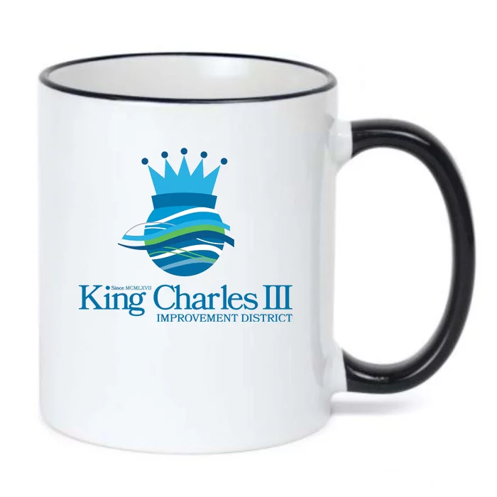 King Charles III Improvement District Black Color Changing Mug