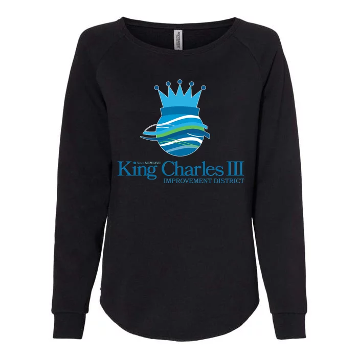 King Charles III Improvement District Womens California Wash Sweatshirt