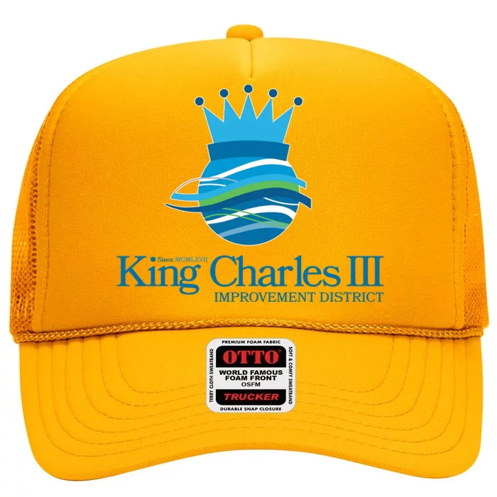 King Charles III Improvement District High Crown Mesh Trucker Hat