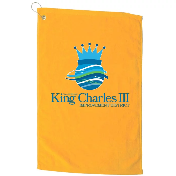 King Charles III Improvement District Platinum Collection Golf Towel