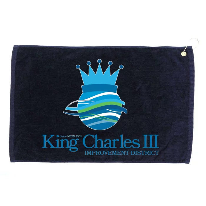 King Charles III Improvement District Grommeted Golf Towel