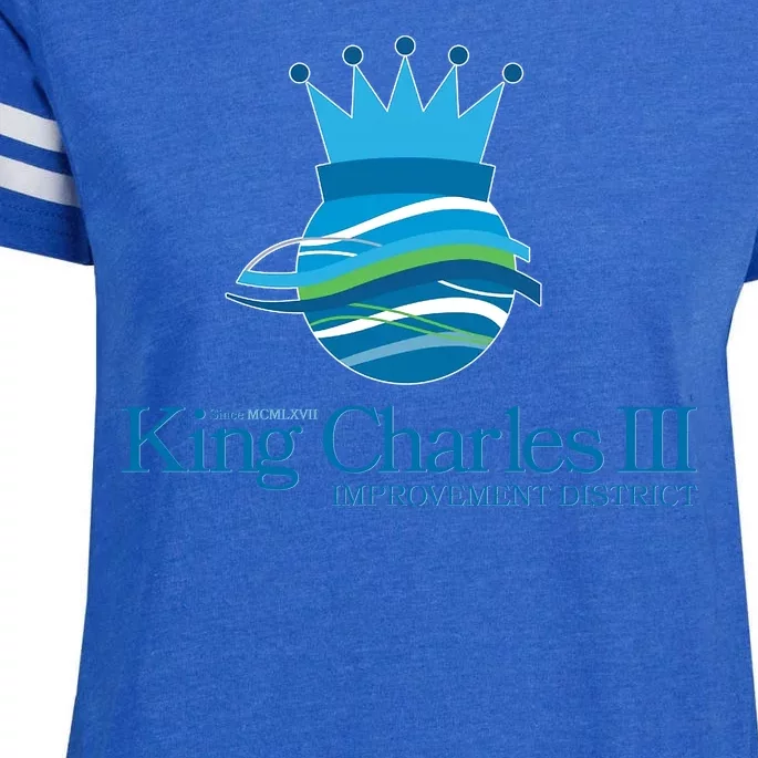 King Charles III Improvement District Enza Ladies Jersey Football T-Shirt