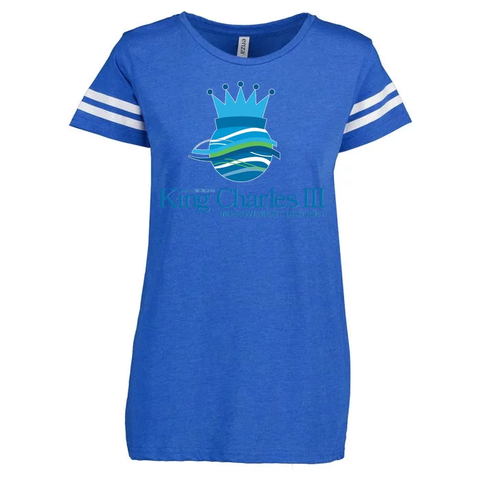 King Charles III Improvement District Enza Ladies Jersey Football T-Shirt