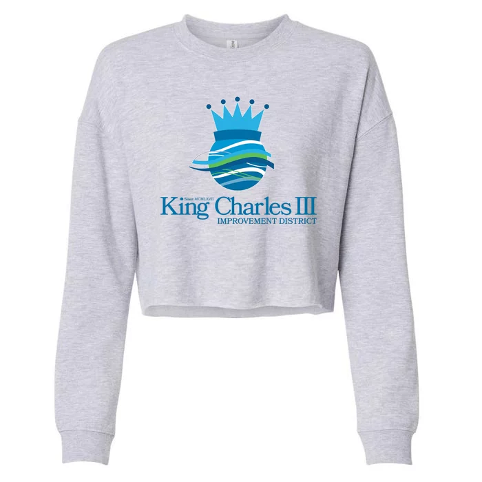 King Charles III Improvement District Cropped Pullover Crew