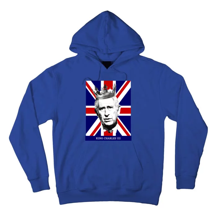 King Charles Iii Funny Gift Union Jack Royal Family Great Gift Tall Hoodie