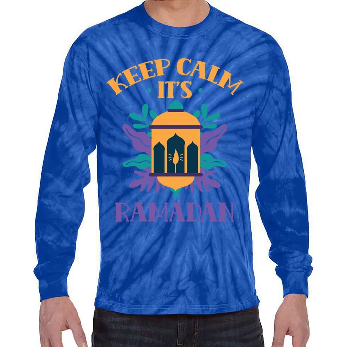 Keep Calm Its Ramadan Muslim Kareem Mubarak Eid Gift Tie-Dye Long Sleeve Shirt