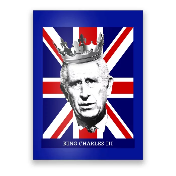 King Charles Iii Gift Union Jack Royal Family Gift Poster