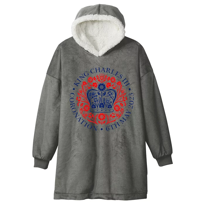 King Charles III Coronation Hooded Wearable Blanket