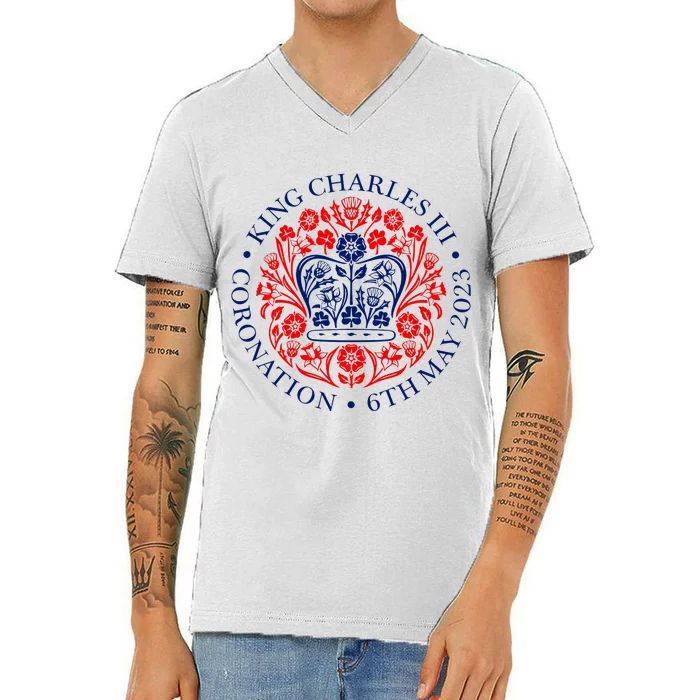 King Charles III Coronation V-Neck T-Shirt