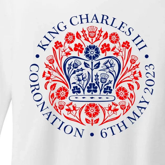 King Charles III Coronation Womens CVC Long Sleeve Shirt