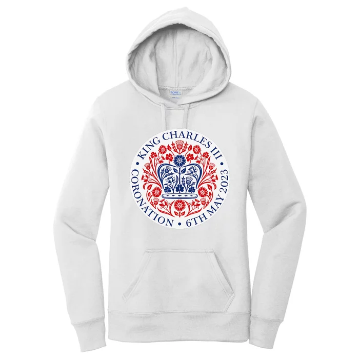 King Charles III Coronation Official Logo Watch Party Women's Pullover Hoodie