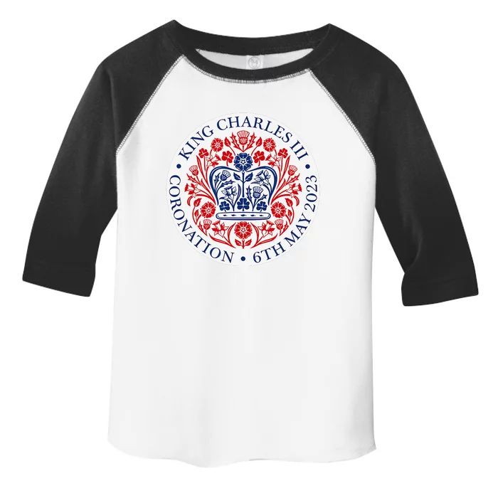 King Charles III Coronation Official Logo Watch Party Toddler Fine Jersey T-Shirt