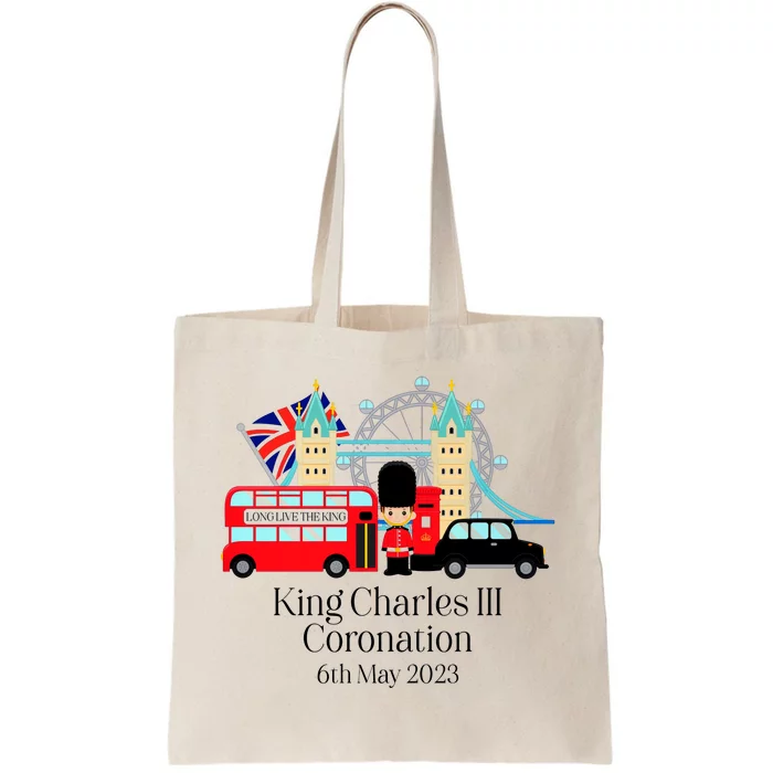 King Charles III Coronation Tote Bag