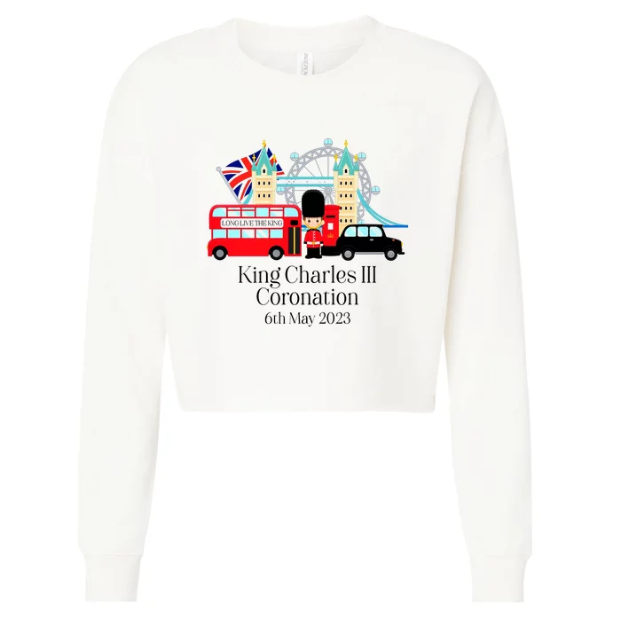 King Charles III Coronation Cropped Pullover Crew