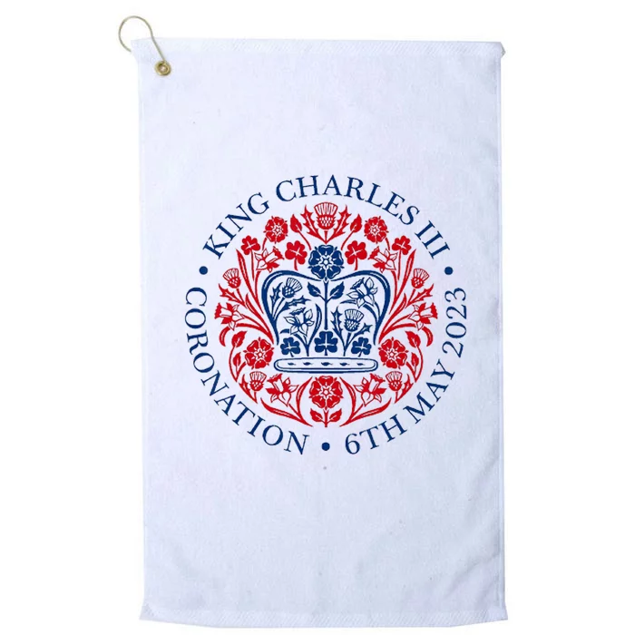 King Charles III Coronation Platinum Collection Golf Towel