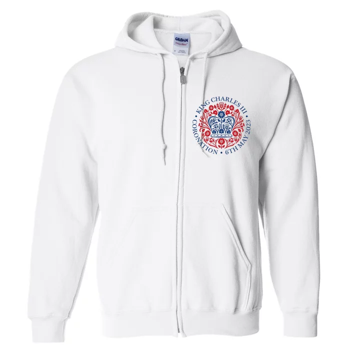 King Charles III Coronation Full Zip Hoodie