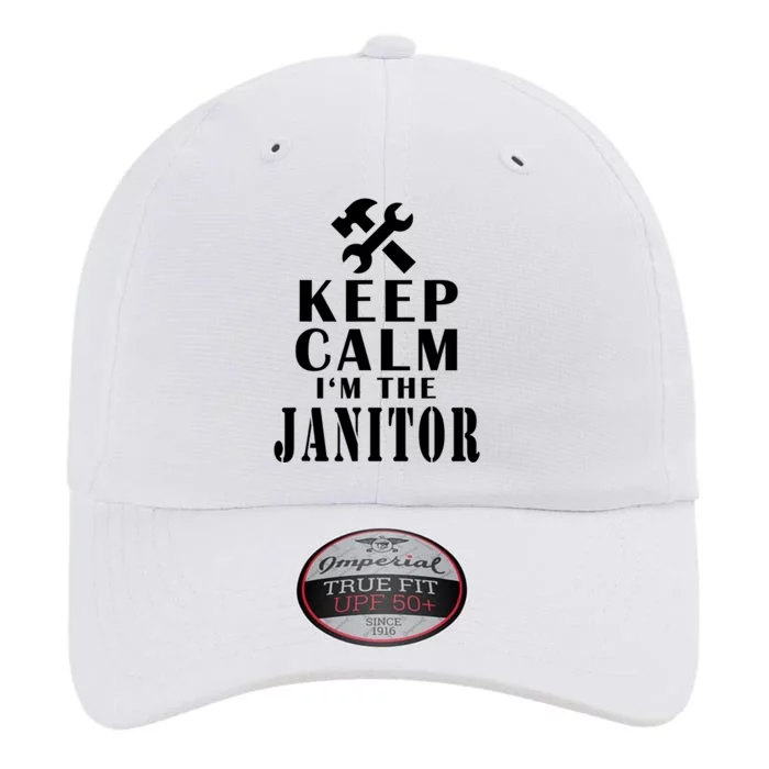 Keep Calm Im The Janitor Funny Quotes Caretaker School The Original Performance Cap