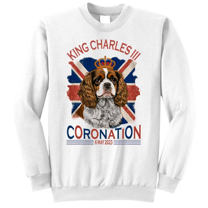 King Charles III British Royal Coronation May Spaniel Dog Sweatshirt