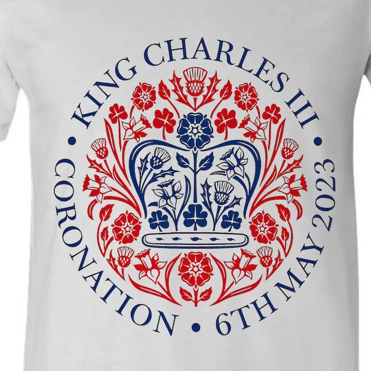 King Charles III Royal Family Coronation V-Neck T-Shirt