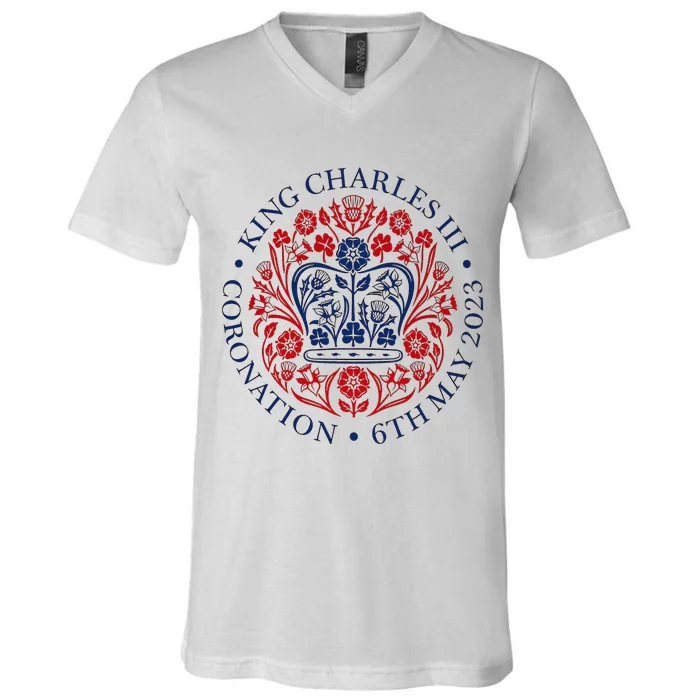 King Charles III Royal Family Coronation V-Neck T-Shirt