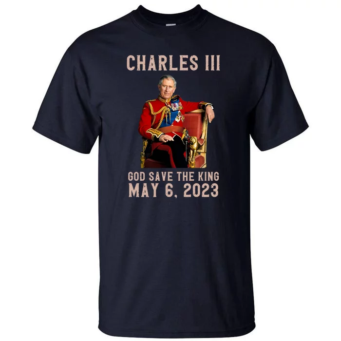 King Charles III Coronation God Save The King Tall T-Shirt