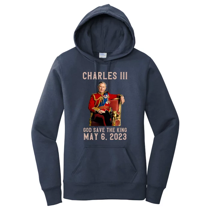 King Charles III Coronation God Save The King Women's Pullover Hoodie