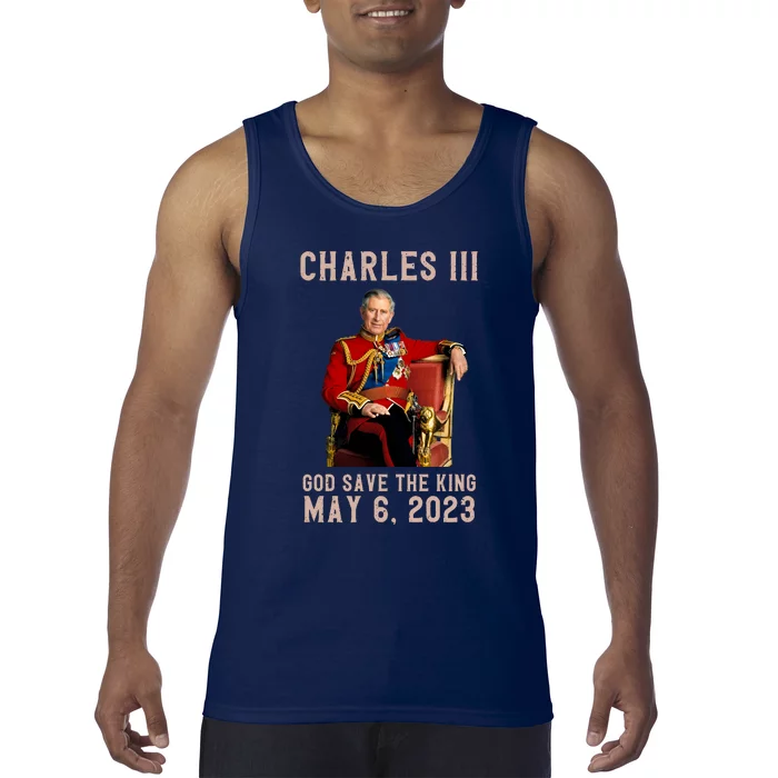 King Charles III Coronation God Save The King Tank Top