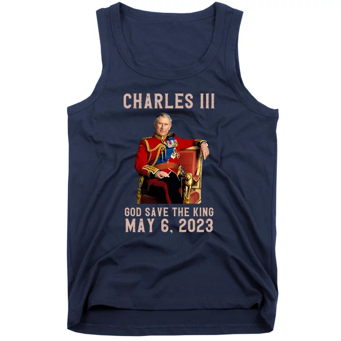 King Charles III Coronation God Save The King Tank Top