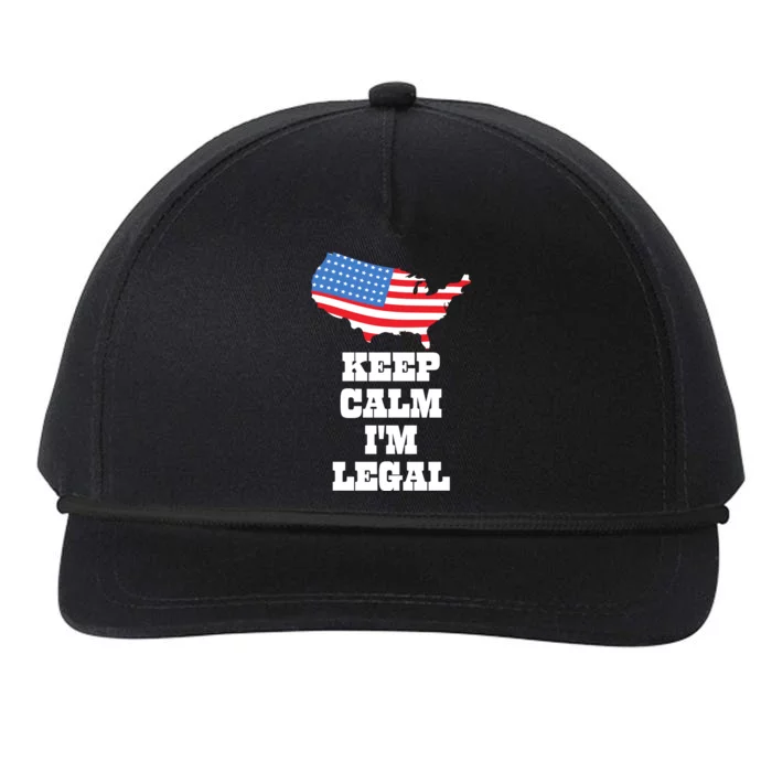 Keep Calm IM Legal Snapback Five-Panel Rope Hat