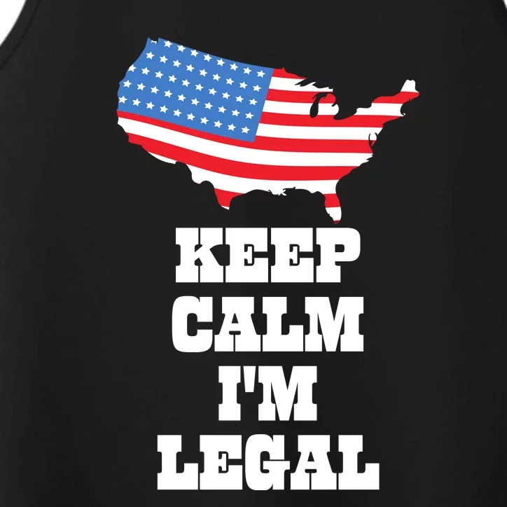 Keep Calm IM Legal Performance Tank