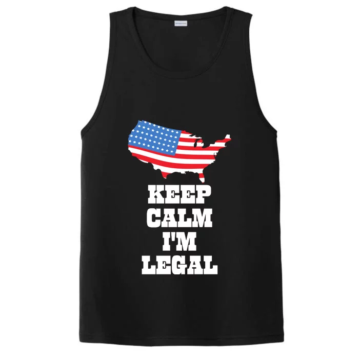 Keep Calm IM Legal Performance Tank