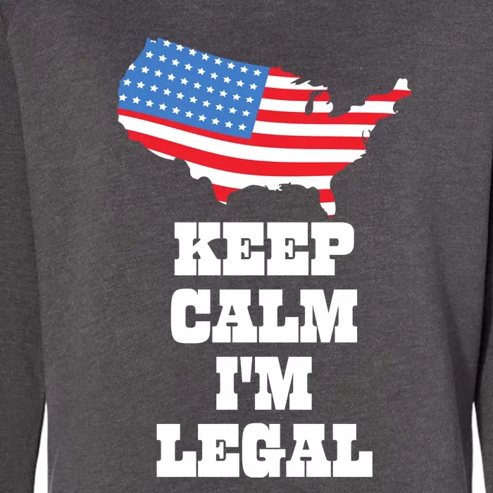 Keep Calm IM Legal Womens California Wash Sweatshirt