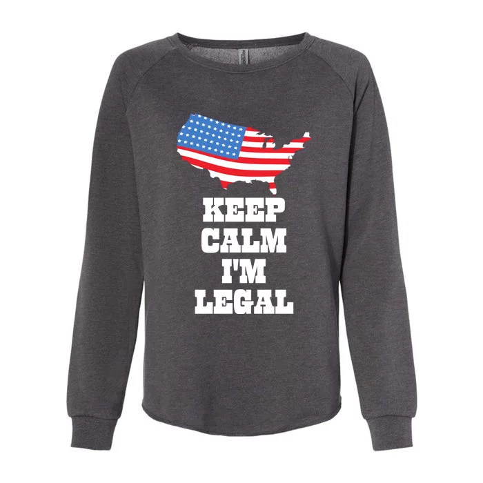 Keep Calm IM Legal Womens California Wash Sweatshirt