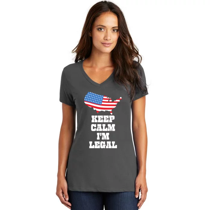 Keep Calm IM Legal Women's V-Neck T-Shirt