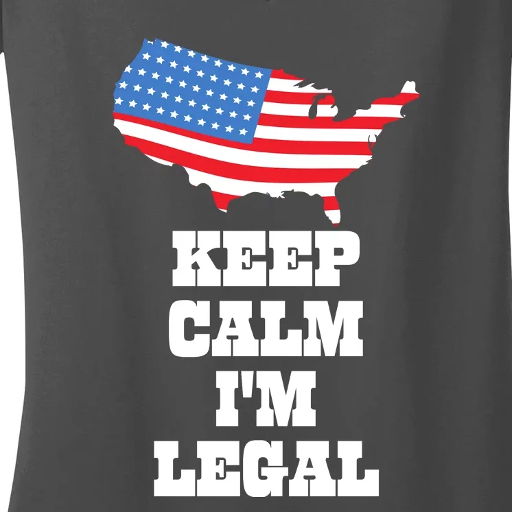 Keep Calm IM Legal Women's V-Neck T-Shirt