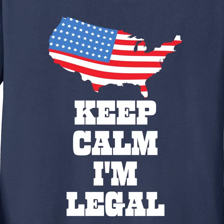 Keep Calm IM Legal Kids Long Sleeve Shirt