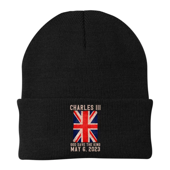 King Charles III Coronation God Save The King Knit Cap Winter Beanie